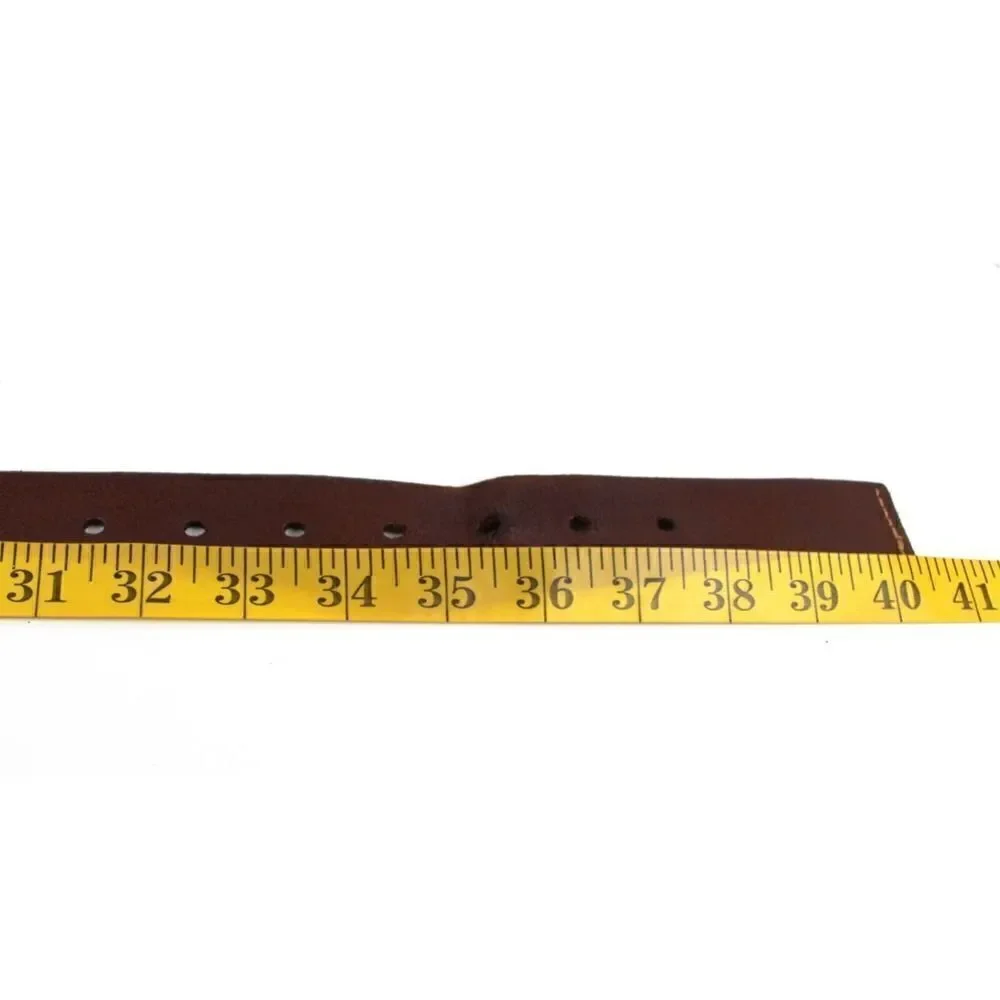 BROWN GENUINE LEATHER 1 3/8